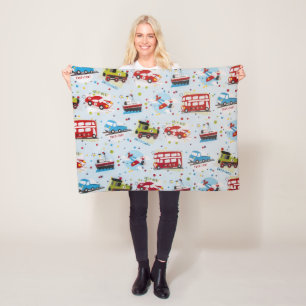 Beförderungsarten Muster Kids Fleecedecke