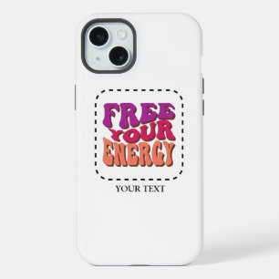 Befreie deine Energie - Lebendiges Retro iPhone 15 Plus Hülle
