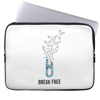 Befreie Inspirierendes Zitat-Design Laptopschutzhülle