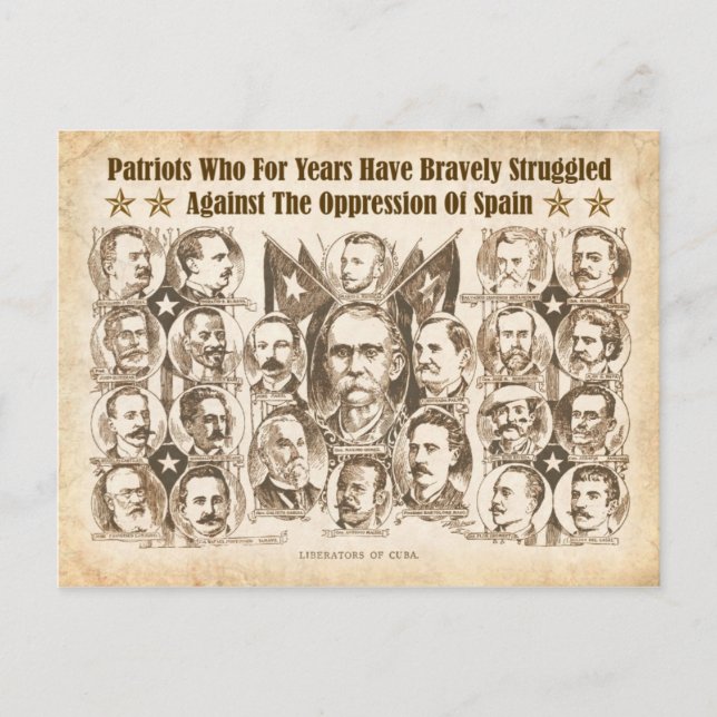 Befreier Kubas - Artikel 1898 Zeitung Postkarte (Vorderseite)