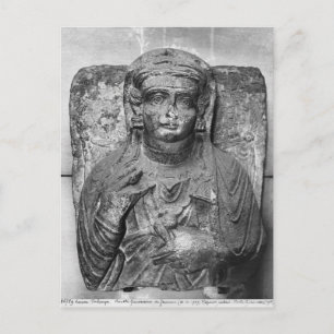 Befreiung einer weiblichen Figur von Postkarte
