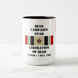 Befreiung Iraks /KAMPAGNER STAR Zweifarbige Tasse