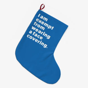 Befreiung vom Tragen eines Gesichts Großer Weihnachtsstrumpf