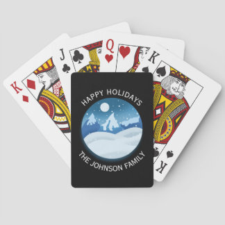 Befrostete Friedenslandschaft individuell Spielkarten