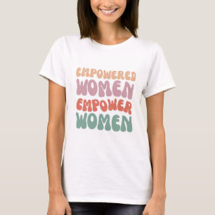 BEFUGTE FRAUEN UNTERSCHIEDLICHER FARBEN-SCHRIFTART T-Shirt