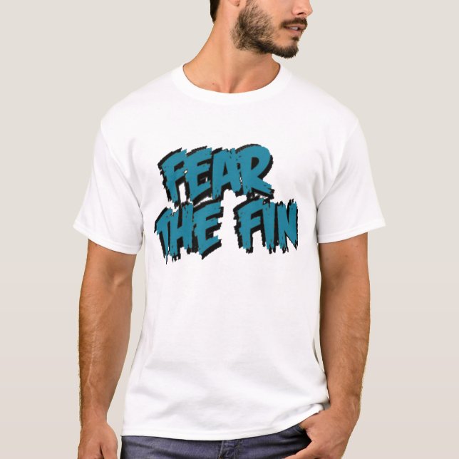 Befürchten Sie das Flossen-Logo (aquamarin) T-Shirt (Vorderseite)
