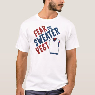 Befürchten Sie die Strickjacke-Weste T-Shirt