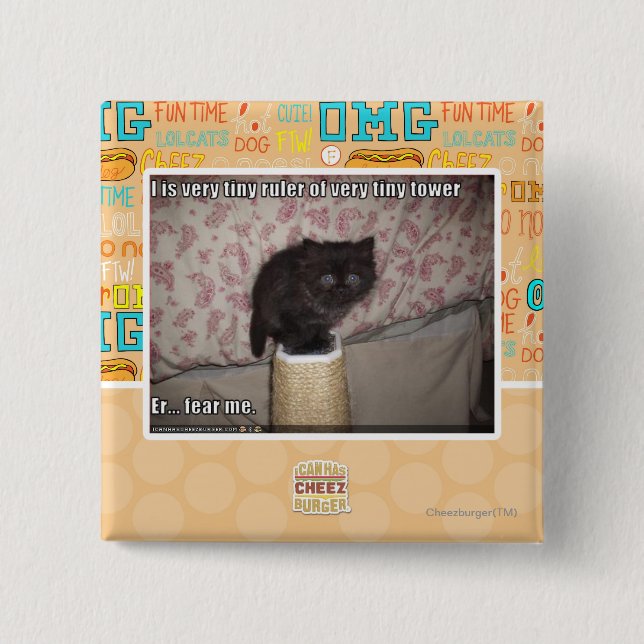 Befürchten Sie mich Button (Vorderseite)