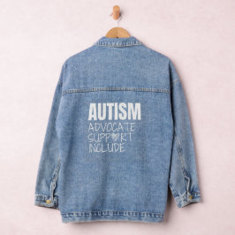 Befürworter des Autismus-Bewusstseins sind Denim J Jeansjacke