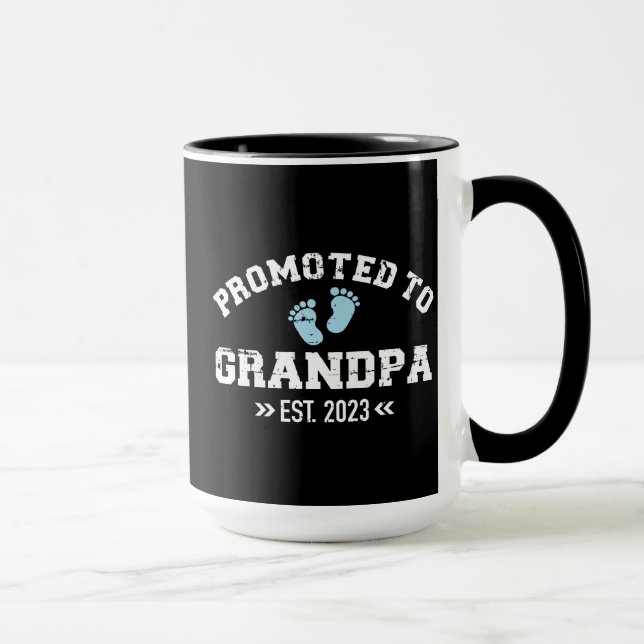 Befürwortete Opa-Test. Schwangerschaftsankündigung Tasse (Rechts)