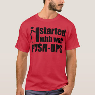 begann mit Wandschuhen-Motivationsknüppeln T-Shirt