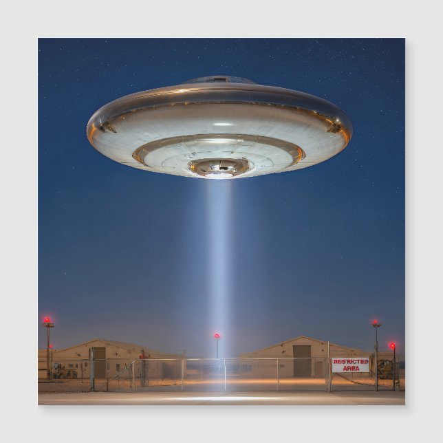 Begegnung des dritten Typs: Zone 51 Magnetkarte (Vorderseite)