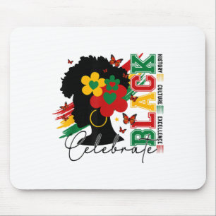 Begegnung mit dem Afro der Kultur der Schwarzen Ge Mousepad