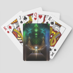 Begegnung mit Oz Fraktal Art Spielkarten