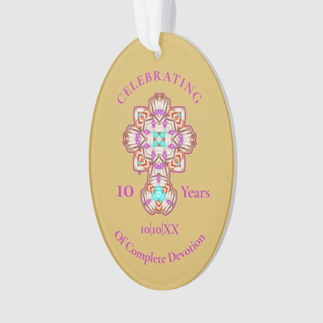 Begehung des 10. Jubiläums der Priester Ornament (Vorderseite)