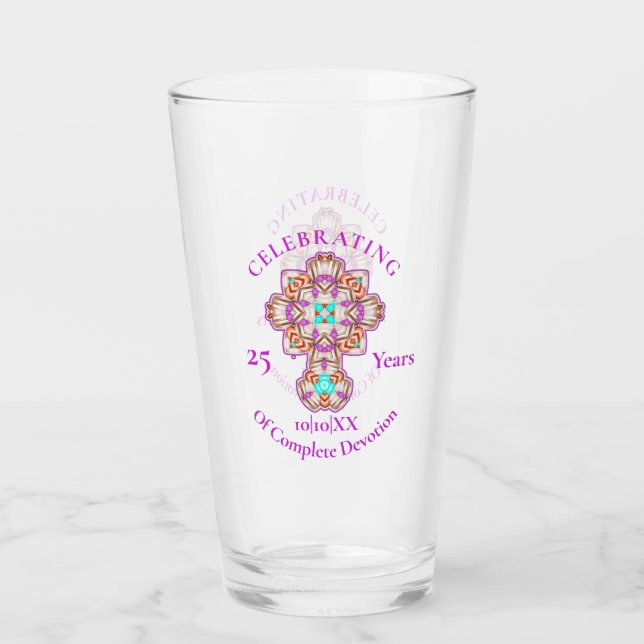 Begehung des 25. Jubiläums der Priester Glas (Vorderseite)
