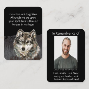 Begehung des Gedenkens an das Leben Wolf Visitenkarte