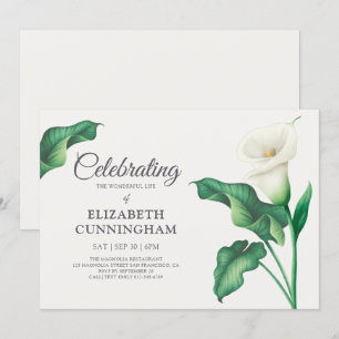 Begehung des Lebens Blumenkohl-Blume Botanicals Einladung