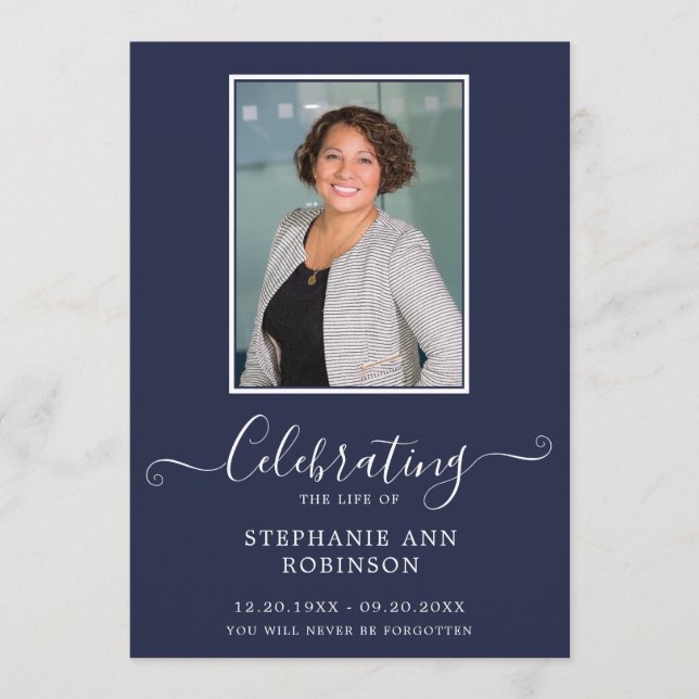 Begehung des "Life Foto Order of Service Blue Programm (Vorderseite)