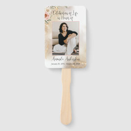 Begehung des "Life Peach & Gold Order of Service Fächer