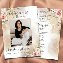 Begehung des "Life Peach & Gold Order of Service