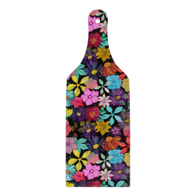 BEGEISTERT SCHÖNE UND HÜBSCH GEMÜTLICHE BLUMEN SCHNEIDEBRETT (Vorderseite)