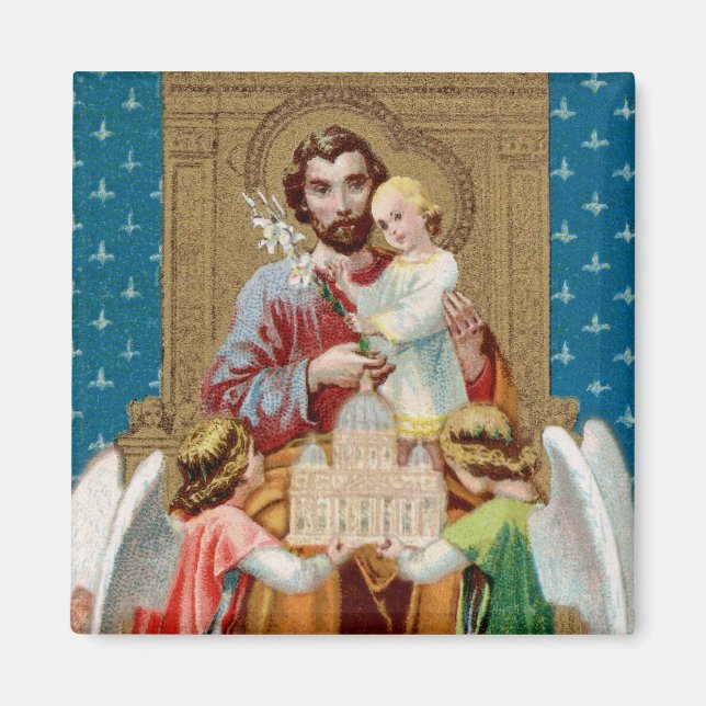 Begeisterter St. Joseph empfängt Vatikane Maquette Magnet (Vorne)