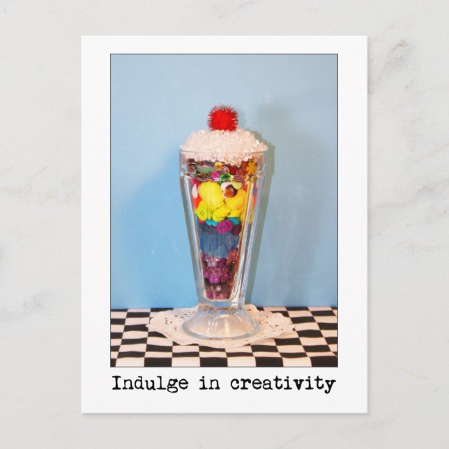 Begeisterung für Kreativitätsfotografie Postkarte (Vorderseite)