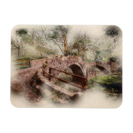 Beggars Bridge, Glaisdale - Watercolour Art Magnet