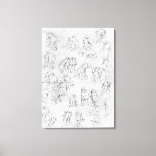 Beggars Leinwanddruck