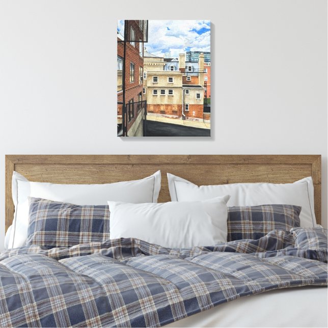 Beginn: Erste Wohnung Leinwanddruck (Insitu (Schlafzimmer))