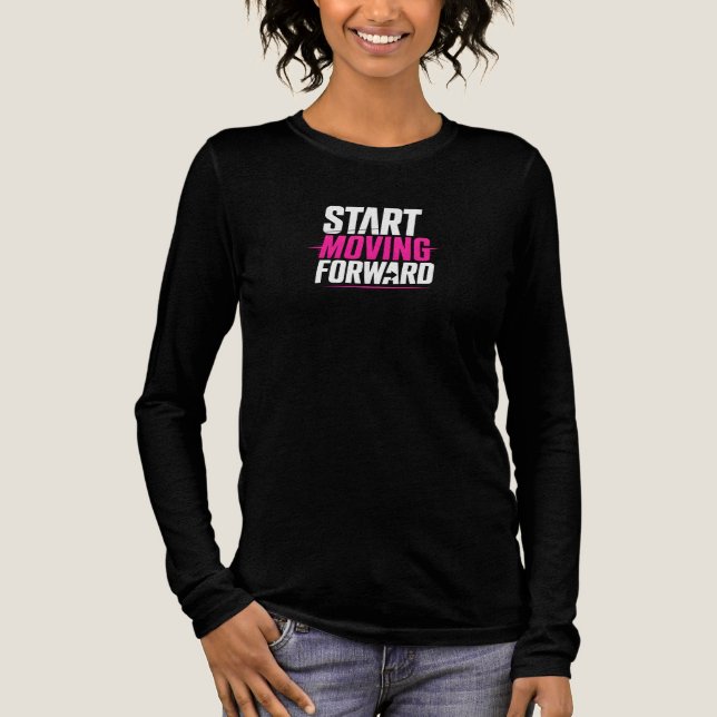 BEGINNE MIT DEM VORMARSCH Tri-Blend SHIRT (Vorderseite)