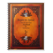 Beginne zu sprechen Notizbuch