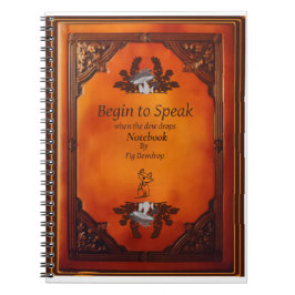 Beginne zu sprechen Notizbuch Notizblock