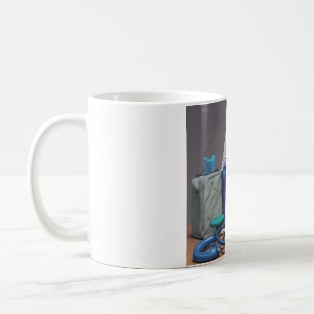 Beginnen Sie Ihre Reise: Tasse von Scrubs & Stetho (Links)