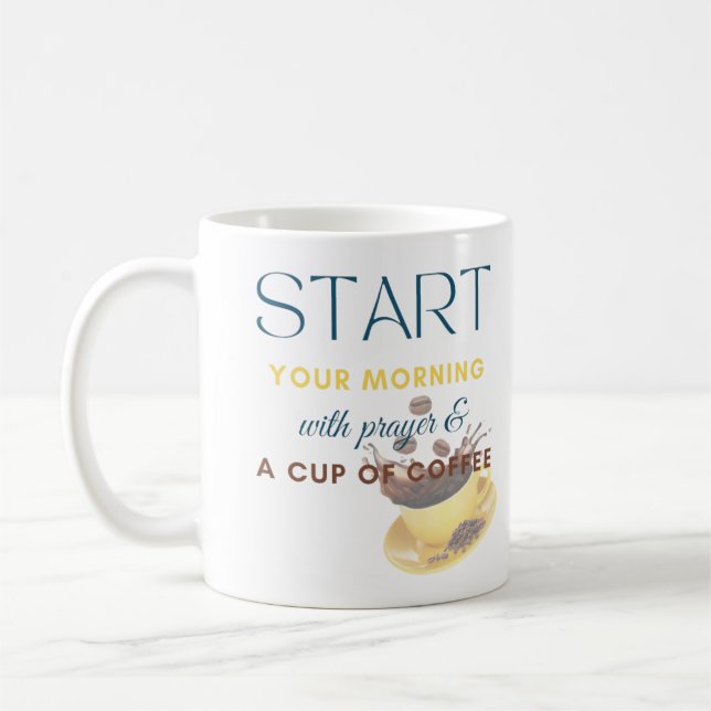 Beginnen Sie Ihren Morgen mit einem Gebet und eine Kaffeetasse (Links)