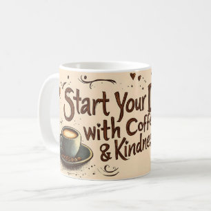 Beginnen Sie Ihren Tag mit einem Kaffee- und Willk Kaffeetasse