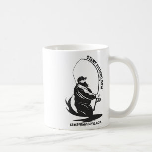 Beginnen Sie mit dem Angeln Dfw Fishy Angler Lusti Kaffeetasse