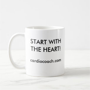Beginnen Sie mit der Herz-Kaffeetasse Kaffeetasse