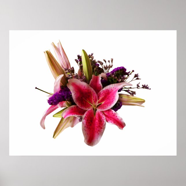BEGINNEN UNTER $20 - Bouquet mit Stargazer Liliesc Poster (Vorne)