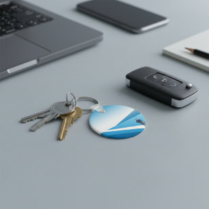 Beginnend Journey Blue Road Schlüsselanhänger