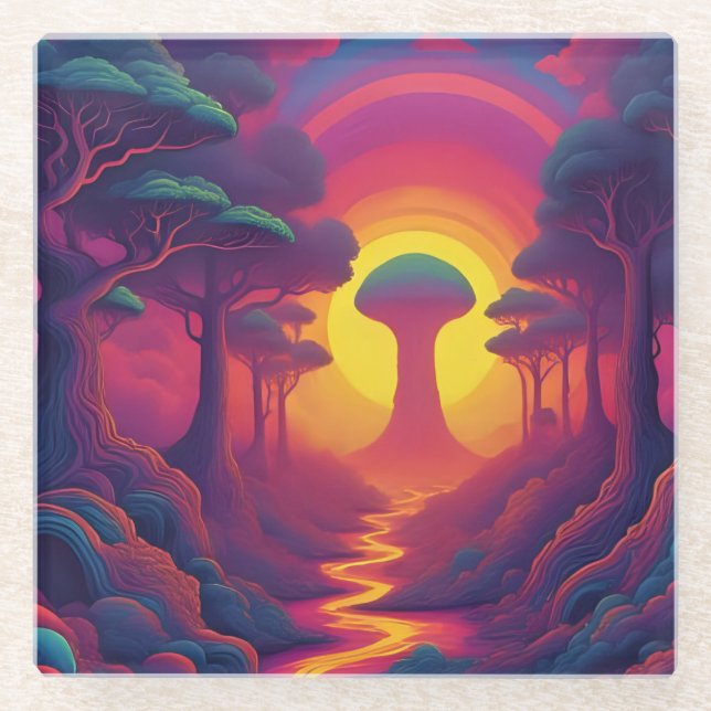 Beginning of The Fall Art Glasuntersetzer (Vorderseite)