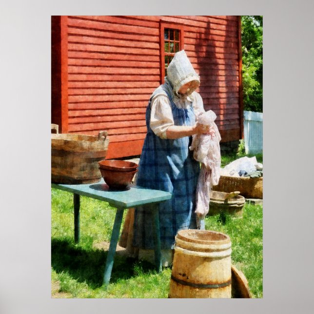 BEGINNT UNTER 20 $ - Lady Doing Wäsche Poster (Vorne)