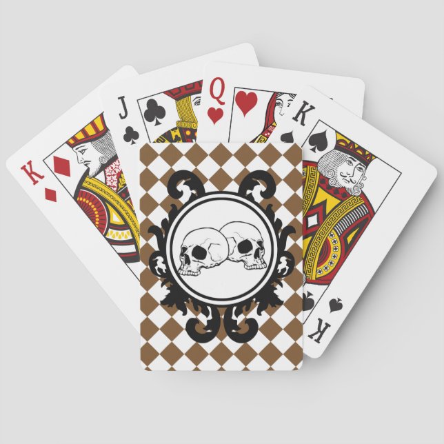Begird Ivory (Brown) Playing Cards Spielkarten (Rückseite)
