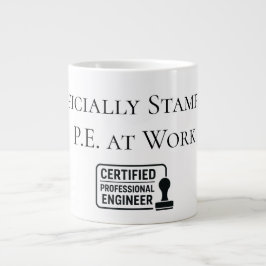 Beglaubigung des Beruflichen Ingenieurs Jumbo-Tasse
