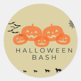 Begleiten Sie uns für einen Spooktacular Halloween Runder Aufkleber