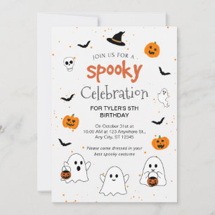 Begleiten Sie uns zu einer gruseligen Halloween-Fe Einladung