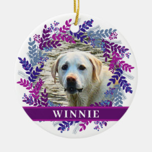 Begleiter 2 Foto Rosa Lila Kraut Weihnachtsfest Keramik Ornament