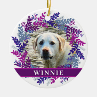 Begleiter 2 Foto Rosa Lila Kraut Weihnachtsfest Keramik Ornament