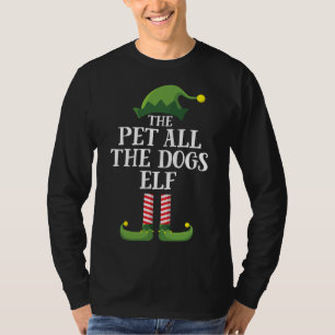 Begleiter alle Hunde Elf Matching Familie Weihnach T-Shirt